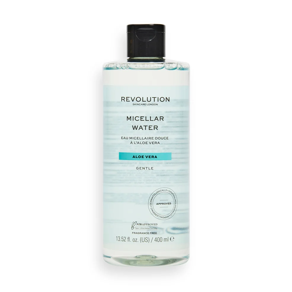Eau micellaire douce à l'aloe vera Revolution Skincare 400 mlImage1