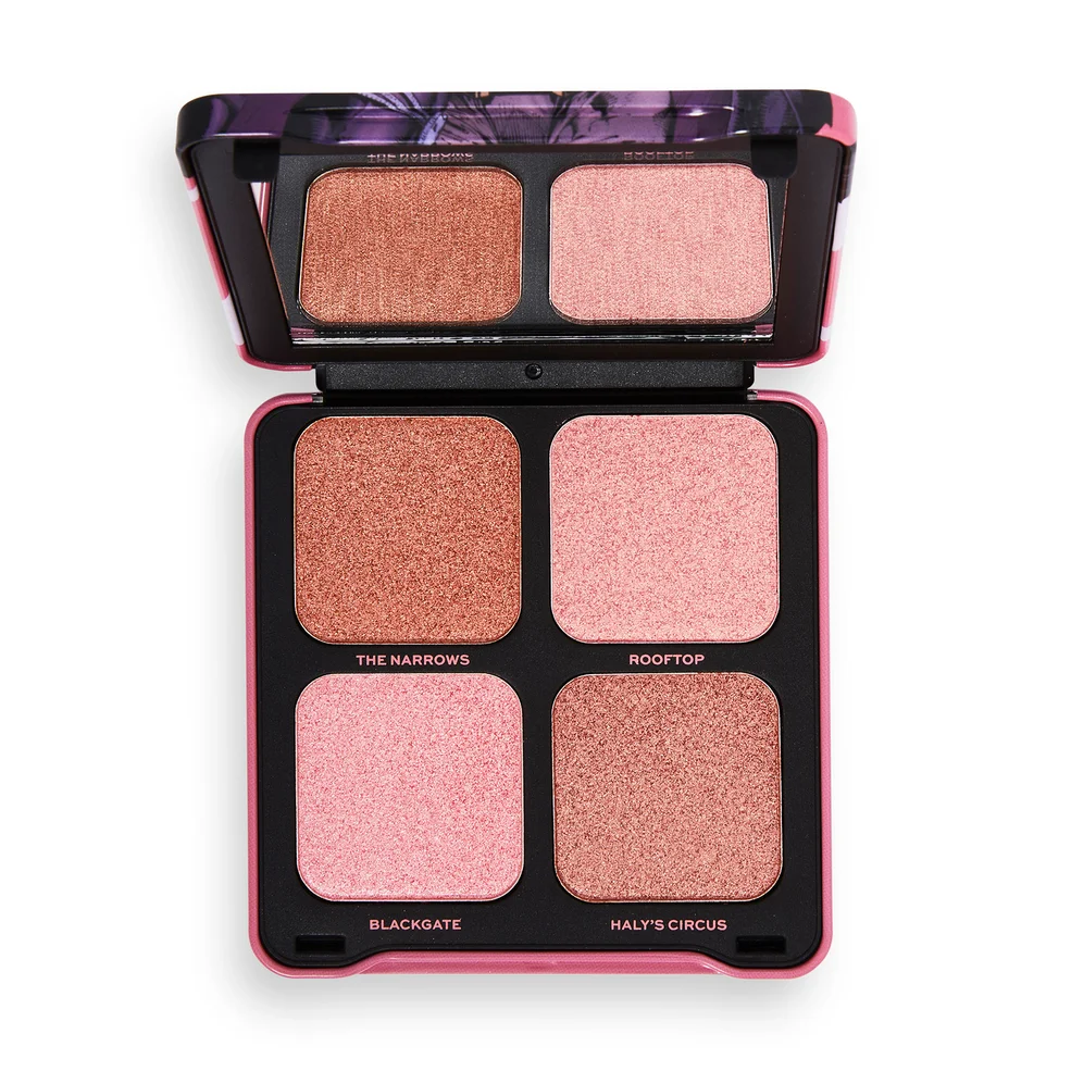 Makeup Revolution DC X Revolution Dangerous Love Highlighter Quad Image1
