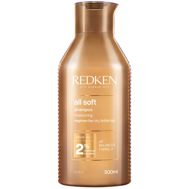 Redken All Soft Shampooing pour Cheveux Secs ou Cassants 500 ml