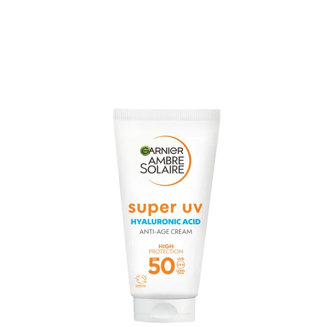 Garnier Ambre Solaire Crème Solaire Visage Anti-Âge Super UV SPF 50 50 ml