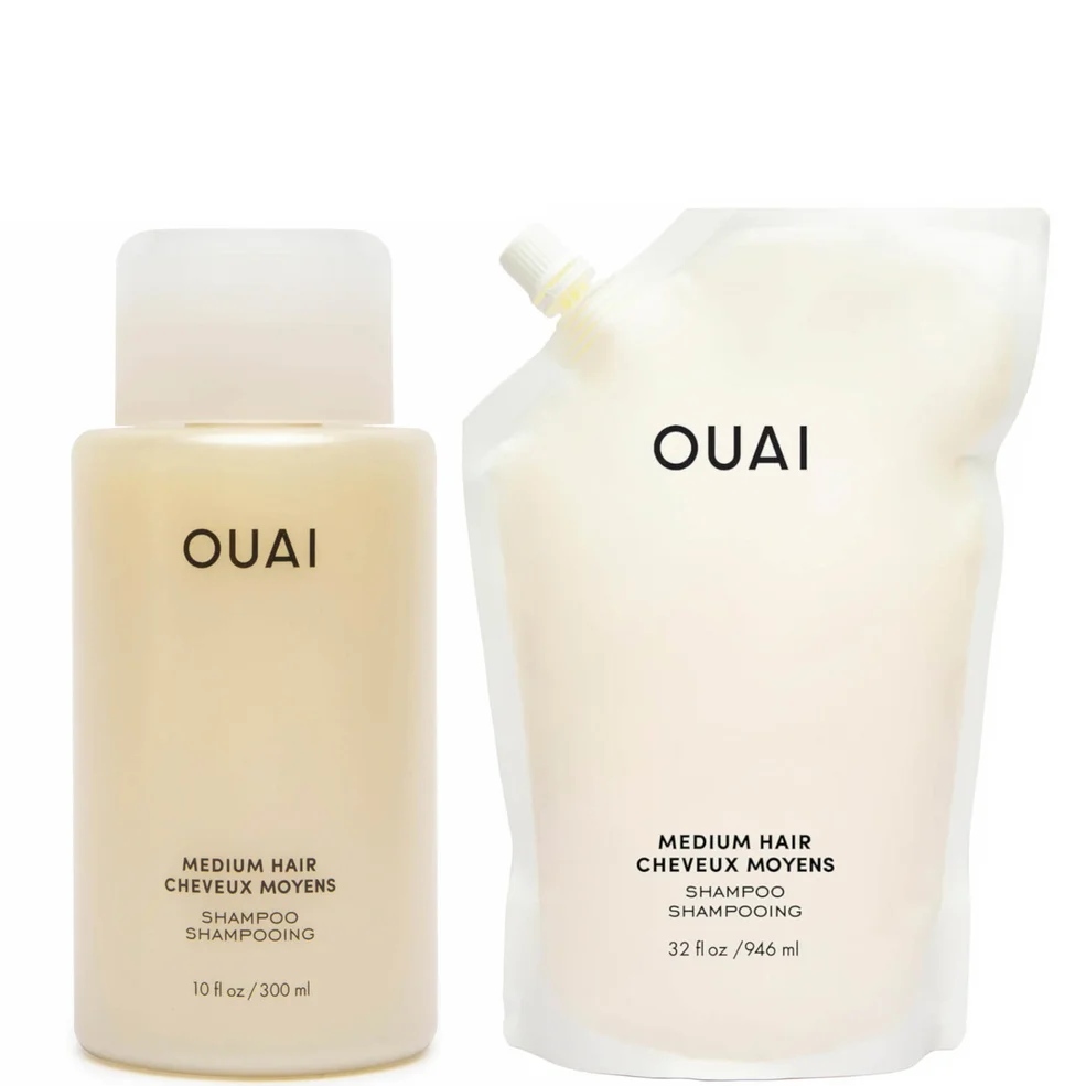 OUAI Medium Shampoo and Refill BundleImage1