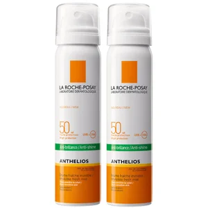 La Roche-Posay Anthelios Anti-Shine Sun Protection Invisible SPF50+ Face Mist 75ml Duo - undefined undefined