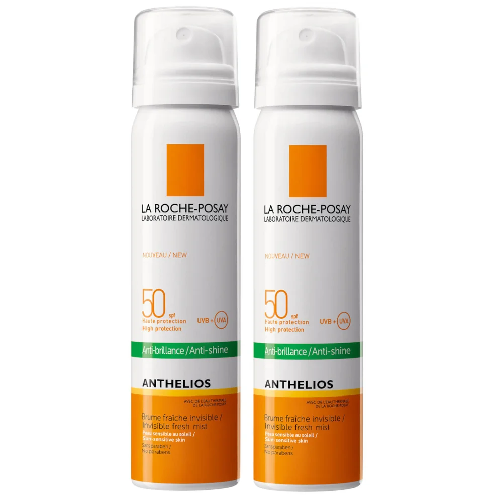 La Roche-Posay Anthelios Anti-Shine Sun Protection Invisible SPF50+ Face Mist 75ml DuoImage1