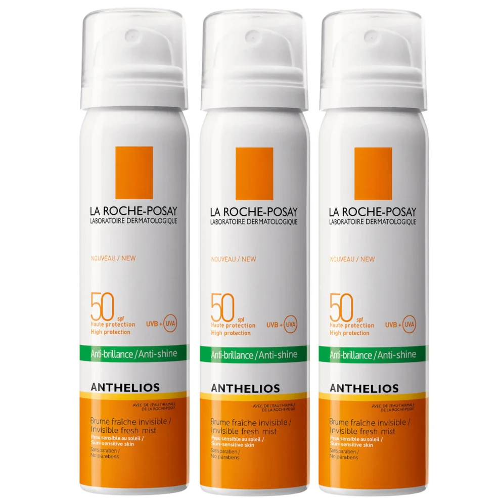 La Roche-Posay Anthelios Anti-Shine Sun Protection Invisible SPF50+ Face Mist 75ml TrioImage1