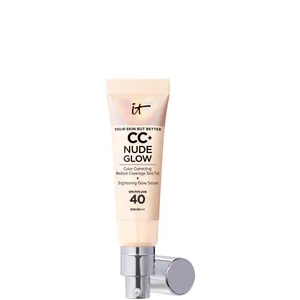 IT Cosmetics CC+ Nude Glow Fond de Teint Léger et Sérum Éclat avec SPF 40 32 ml (nuances variées) - Shade Fair