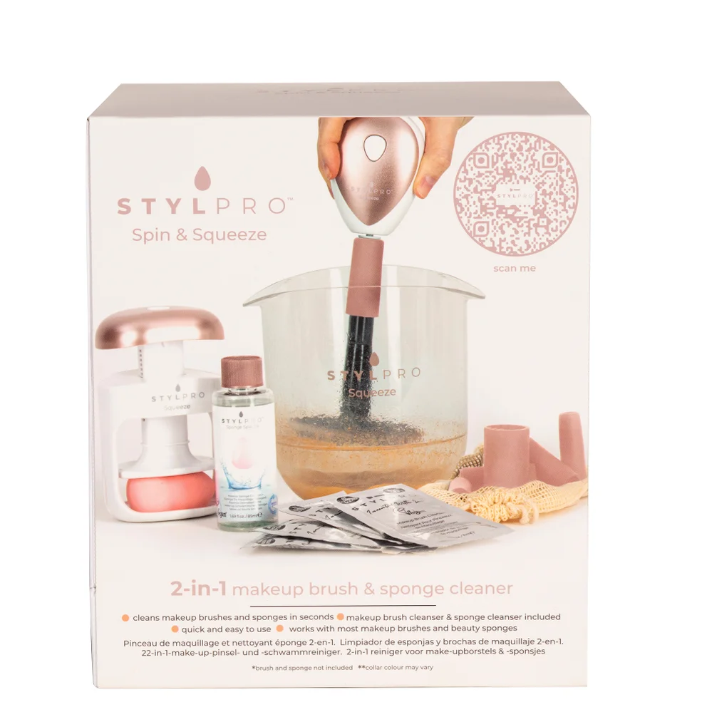 StylPro Spin and Squeeze Nettoyant pour Pinceaux et Éponges de MaquillageImage1