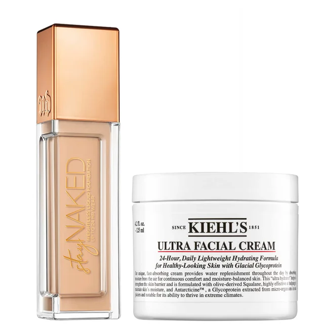 Coffret Fond de teint Stay Naked Urban Decay x Crème pour le visage Ultra Facial Kiehl's 125 ml