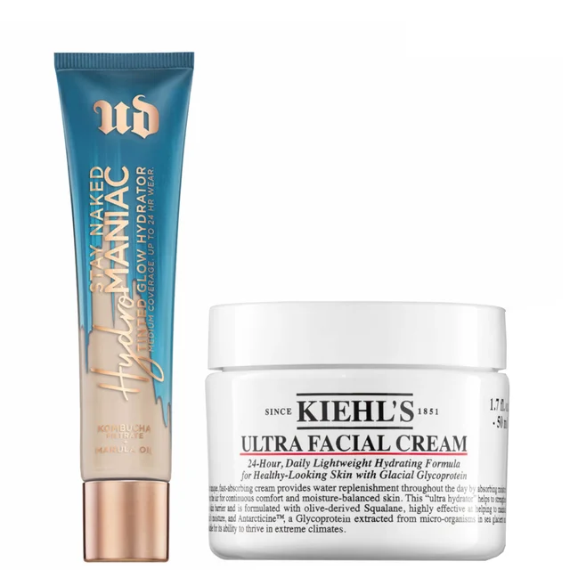 Coffret Hydratant Teinté Urban Decay x Crème pour le visage Ultra Facial Kiehl's 50 ml (Nuances variées)