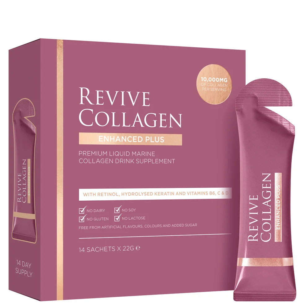 Revive Collagen Enhanced Plus 10,000mgs Liquid Hydrolysed Marine Collagen Sachet (14 Day)Image1
