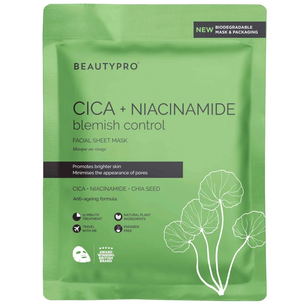 BEAUTYPRO Cica and Niacinamide Face Mask 22mlImage1