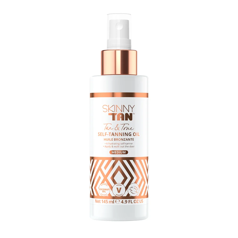 Skinny Tan Tan & Tone Self Tanning Oil Medium 145mlImage1