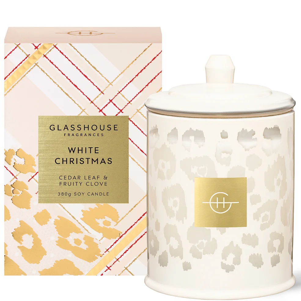 Glasshouse Fragrances Christmas - White Christmas Candle 380gImage1