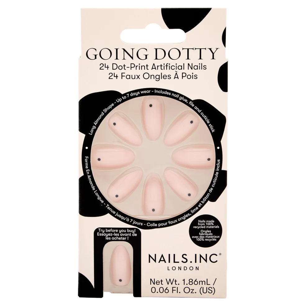 nails inc. Going Dotty Dot-Print Artificial Nails (Pack of 24)Image1