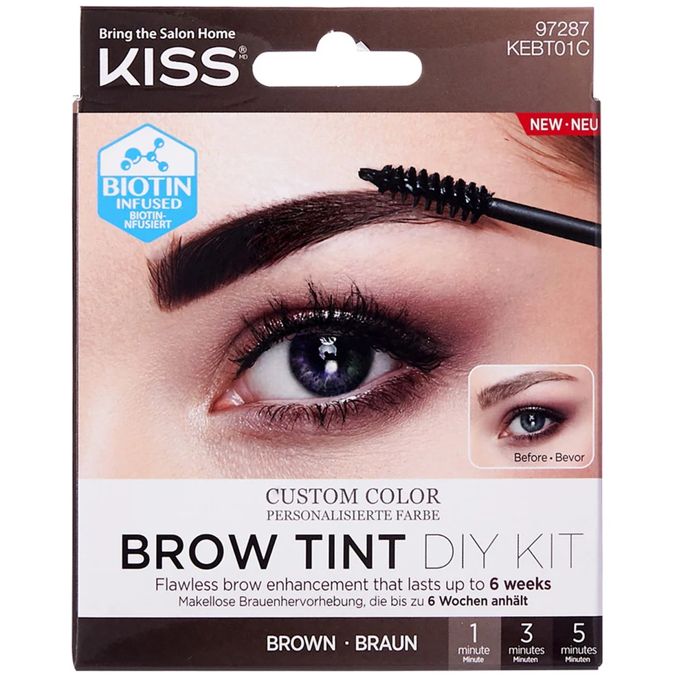 Kit Tint KISS Brow (palette de nuances) - Nuance :#3c2829||MarronImage1