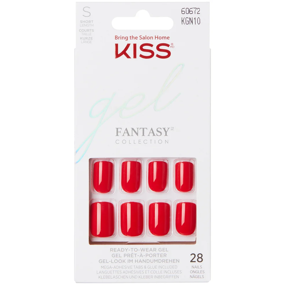 Faux ongles KISS Gel Fantasy (palette de nuances) - Nuance :#df0221||WhateverImage1