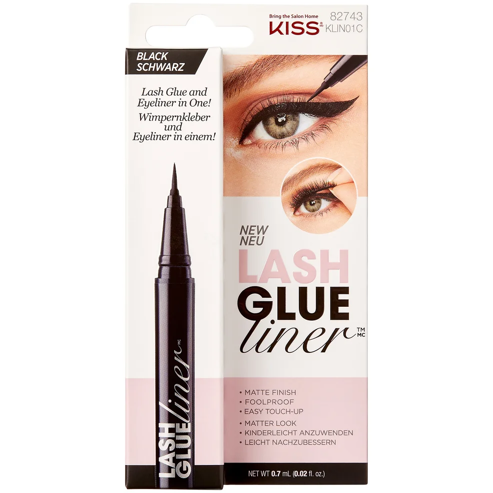 Eyeliner KISS Glue (palette de nuances) - Nuance :#000000||NoirImage1