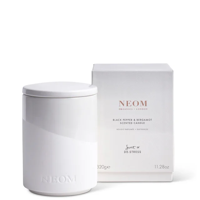 NEOM Bougie Parfumée Poivre Noir et Bergamote 320 g