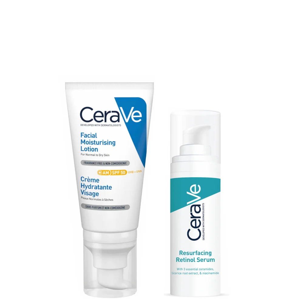 CeraVe Duo Crème hydratante visage & Sérum rétinol anti-marquesImage1