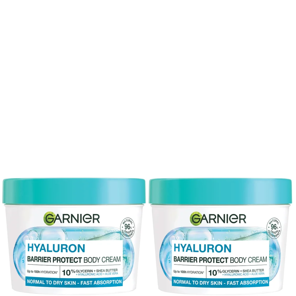 Garnier Body Superfood, Moisturising and Soothing Body Cream, With Aloe Vera and Magnesium, Body Cream for Normal to Dry Skin DuoImage1