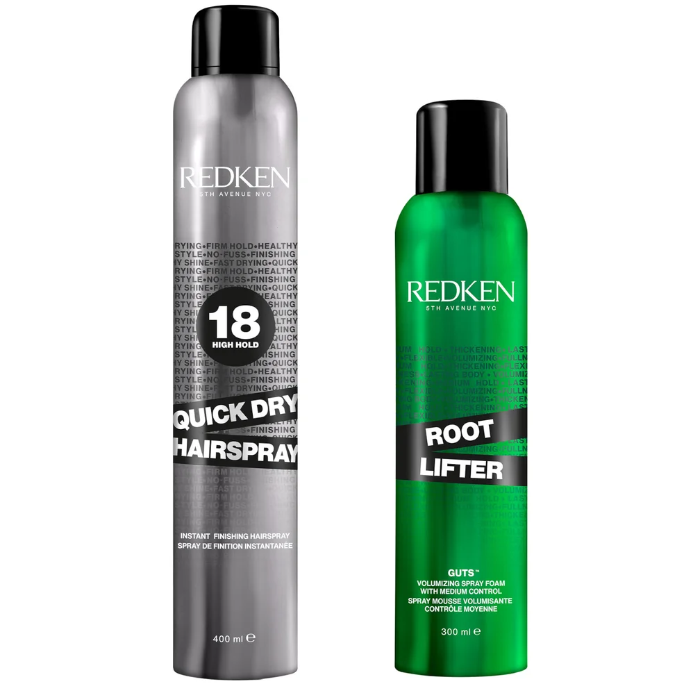 Redken Styling Root Lifting Hair Spray and Quick Dry Hair Spray BundleImage1