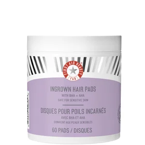 First Aid Beauty Disques pour Poils Incarnés au BHA et AHA (pack de 60) - Option 60 Pads