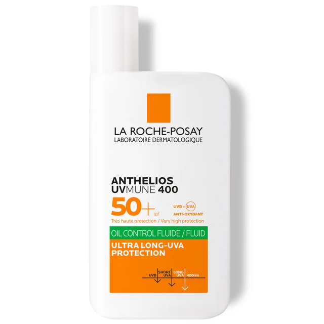 La Roche-Posay Anthelios Oil Control Fluide SPF 50+ pour Peaux Grasses à Imperfections 50 ml