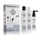 NIOXIN System 1 Kit d'Essai 3 Étapes pour Cheveux Naturels avec Perte Légère des Cheveux