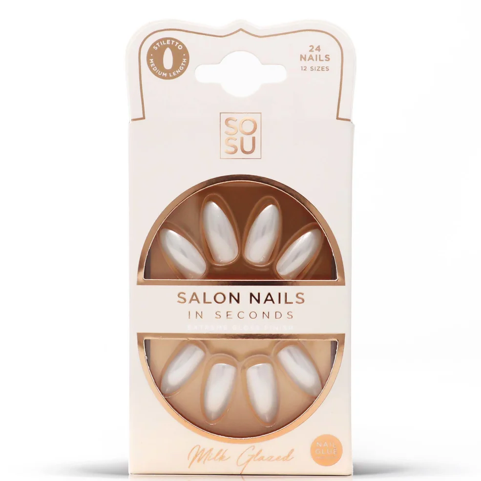 SOSU Cosmetics Glazed False Nails - MilkImage1