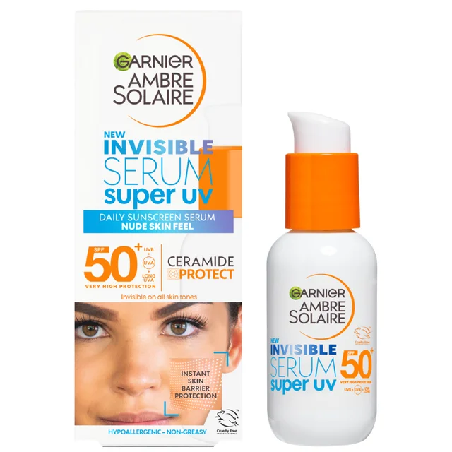 Garnier Ambre Solaire SPF 50+ Super UV Sérum Invisible pour le Visage 30 ml