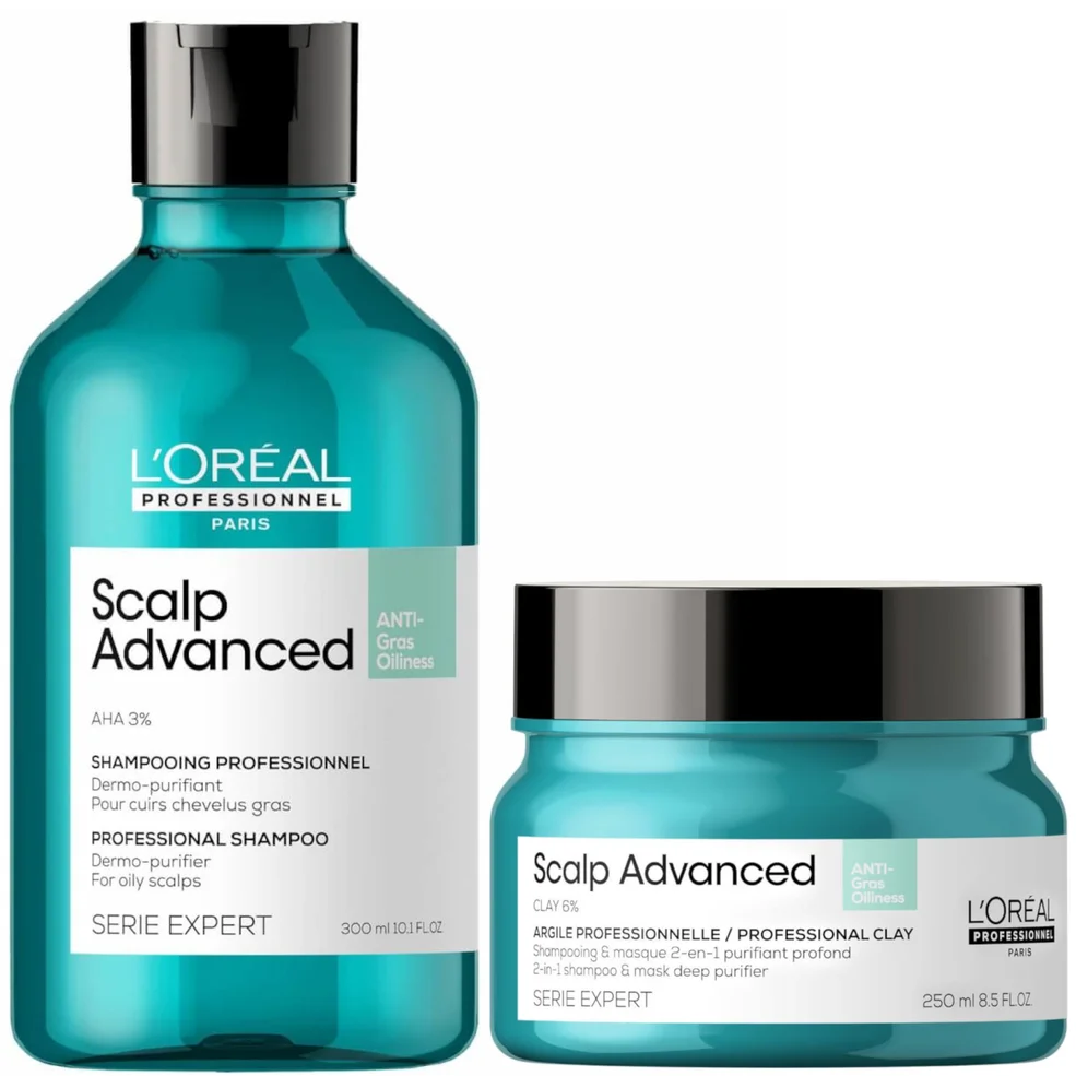 L'Oréal Professionnel Serié Expert Scalp Advanced Anti-Oiliness Hair Shampoo and Mask DuoImage1