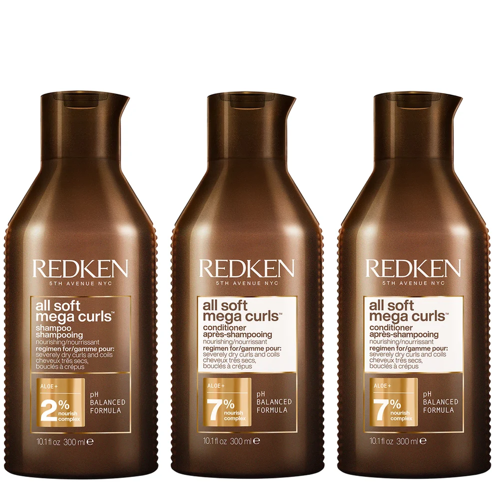 Redken All Soft Mega Curl Hydrating and Nourishing Shampoo with Conditioner Duo for Curly and Coily HairImage1