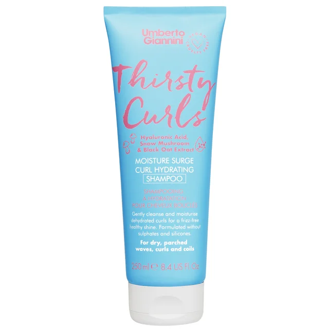 Umberto Giannini Thirsty Curls Shampooing Hydratant pour Cheveux Bouclés 250 ml