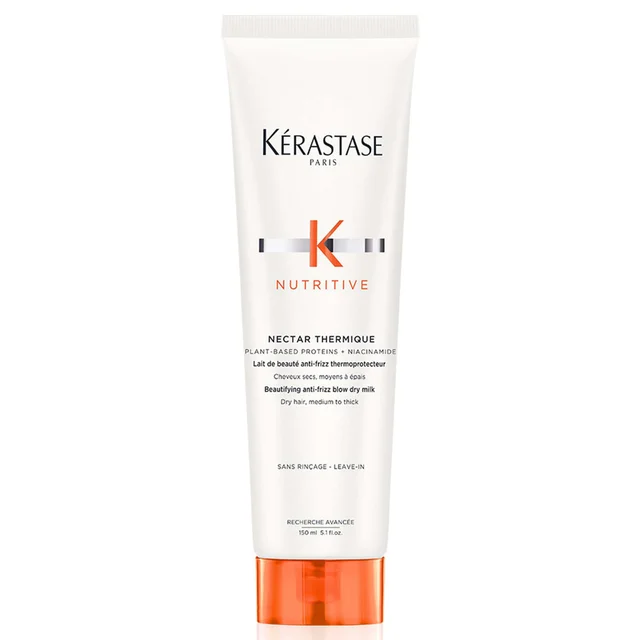 Kérastase Nutritive Nectar Thermique Lait de Beauté Anti-Frizz pour Cheveux Secs, Moyens à Épais 150 ml