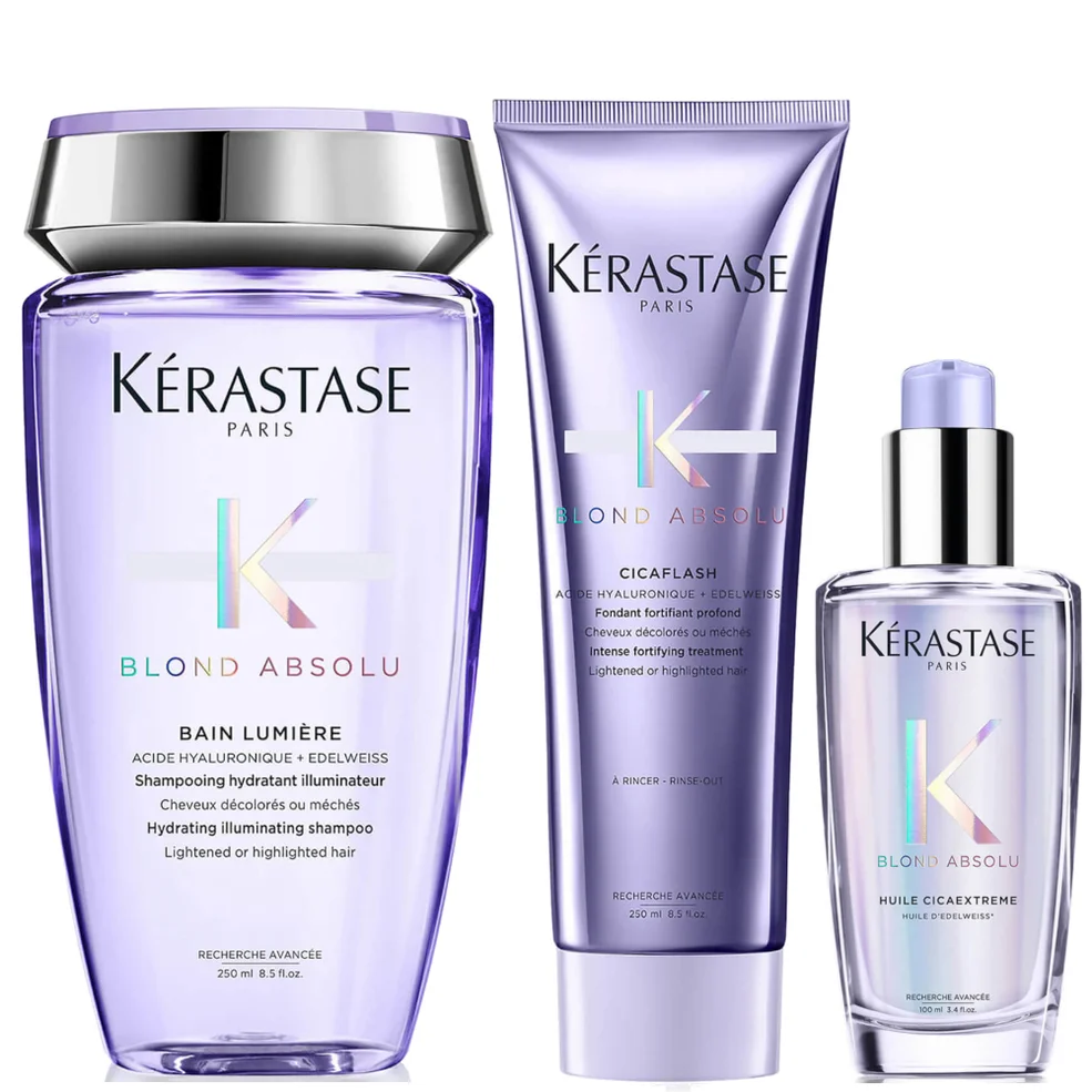 Kérastase Blond Absolu Shampoo, Conditioner and Oil Hair Routine for Lightened or Highlighted HairImage1