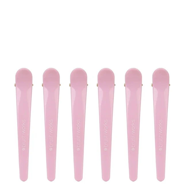 brushworks Pinces de Séparation pour Cheveux (pack de 6)