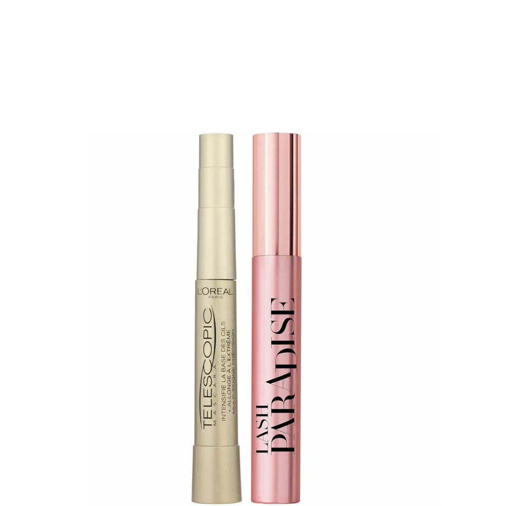 L'Oréal Paris Telescopic Mascara for More Length and Lash Paradise Volume Mascara BundleImage1