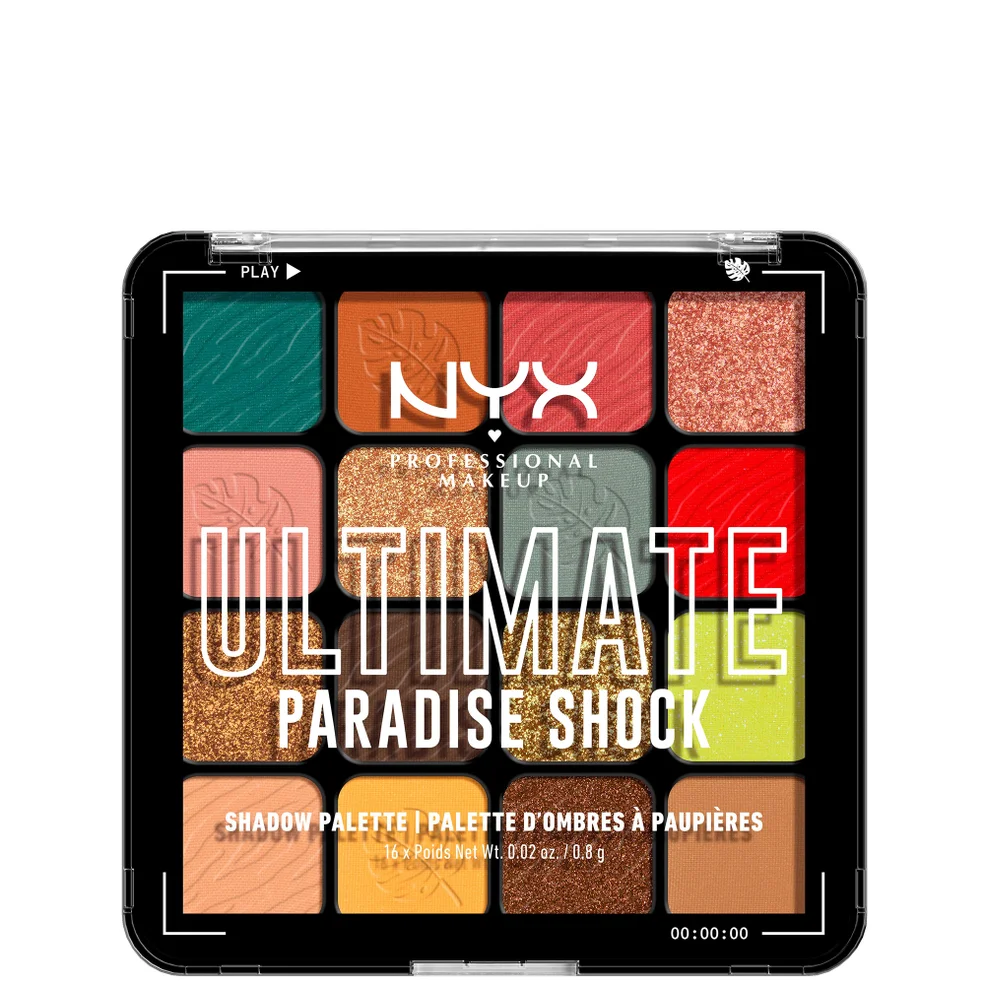NYX Professional Makeup Ultimate Shadow Vegan 16-Pan Palette - Paradise ShockImage1