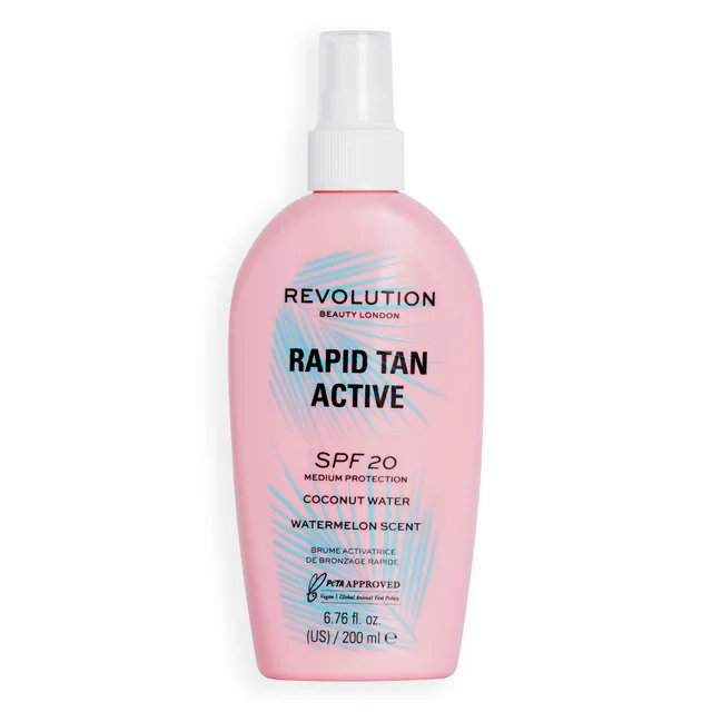 Makeup Revolution Beauty Rapid Tan Active Brume Activatrice de Bronzage Active SPF 20 200 ml