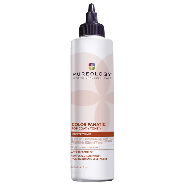 Pureology Color Fanatic Protection Capillaire Top Coat + Tone pour Cheveux Cuivrés 200 ml