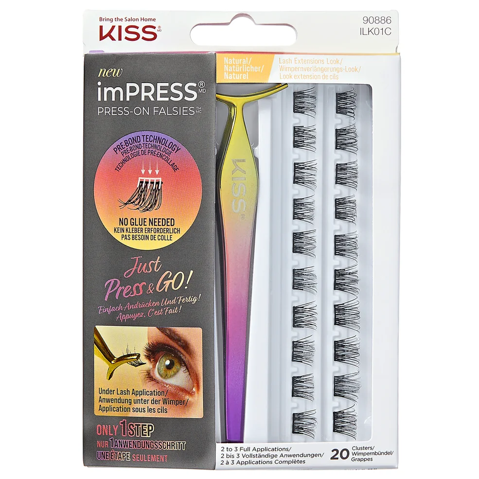 Kiss imPRESS Falsies Press-on Kit de Faux-cils - NaturelImage1