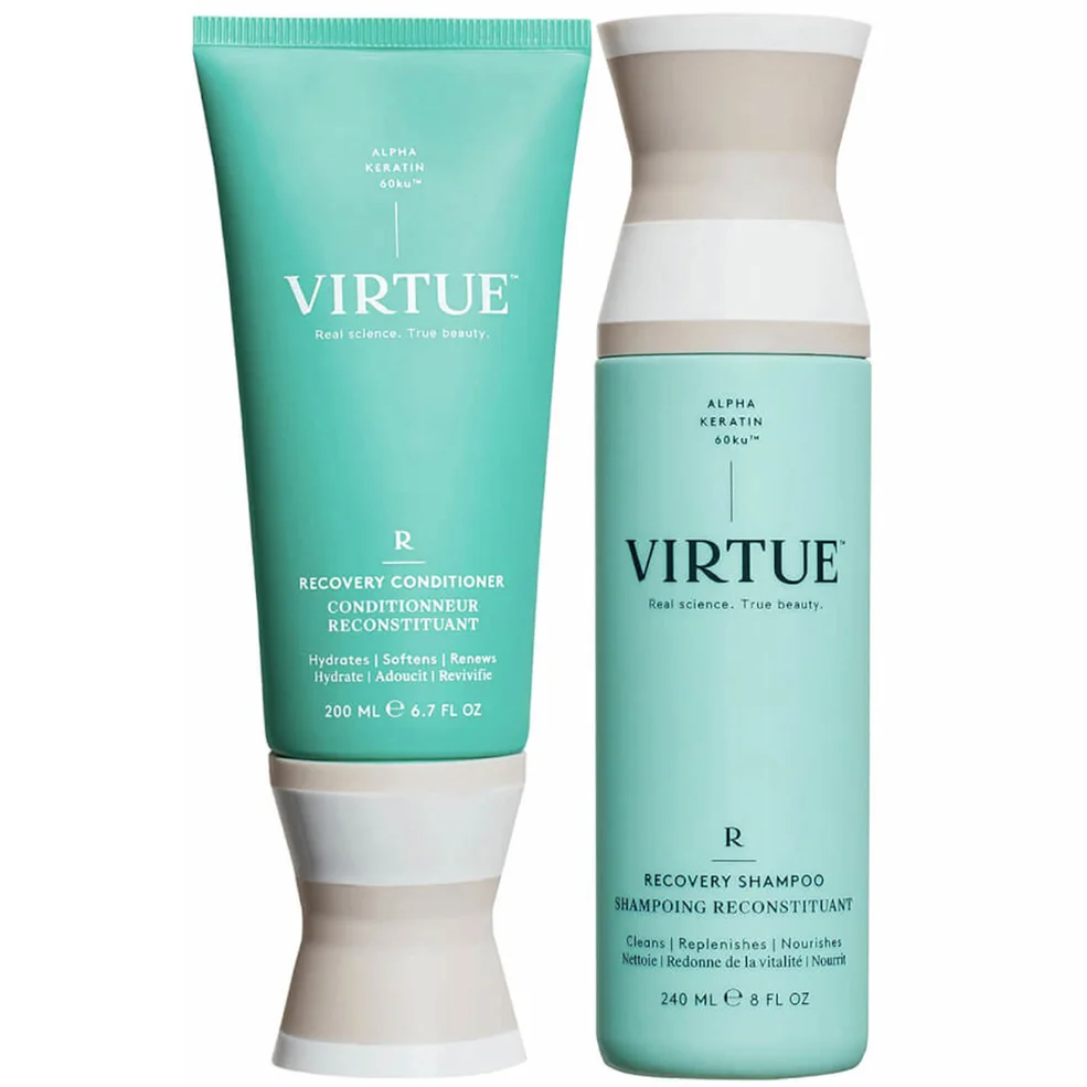 VIRTUE Recovery Shampoo and Conditioner Duo For Dry, Damaged and Coloured HairImage1