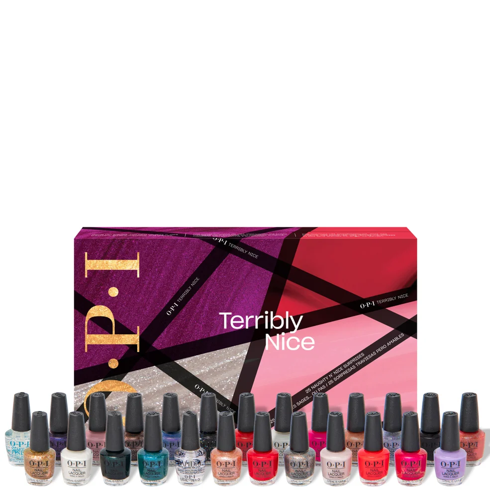 OPI Nail Polish Terribly Nice Collection Nail Lacquer Mini 25-Piece Advent CalendarImage1