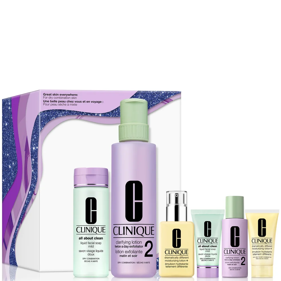 Clinique Great Skin Everywhere Skincare Gift Set for Dry Combination SkinImage1