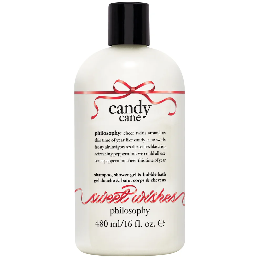 philosophy Christmas 2023 Candy Cane Shower Gel and Bubble Bath 480mlImage1