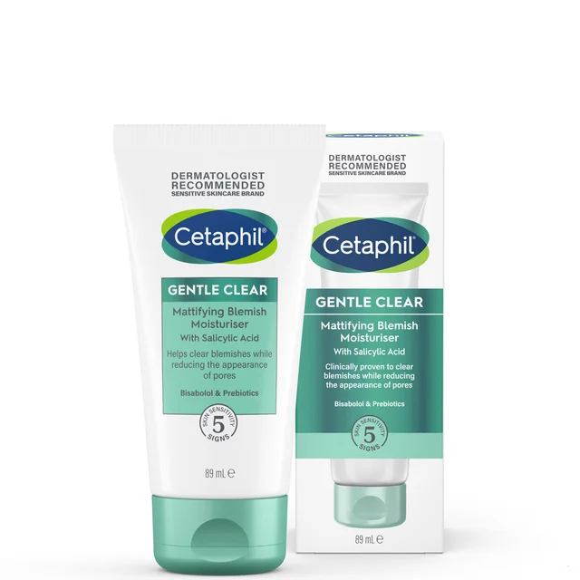 Cetaphil Gentle Clear Crème Matifiante Anti-Rougeurs pour le Visage à l'Acide Salicylique Peaux Sensibles 89 ml