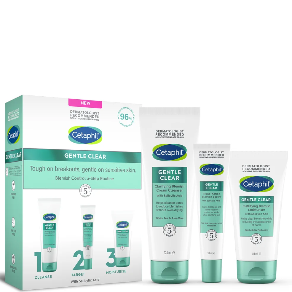 Cetaphil Gentle Clear Anti-Rougeurs Routine en 3 étapes CoffretImage1