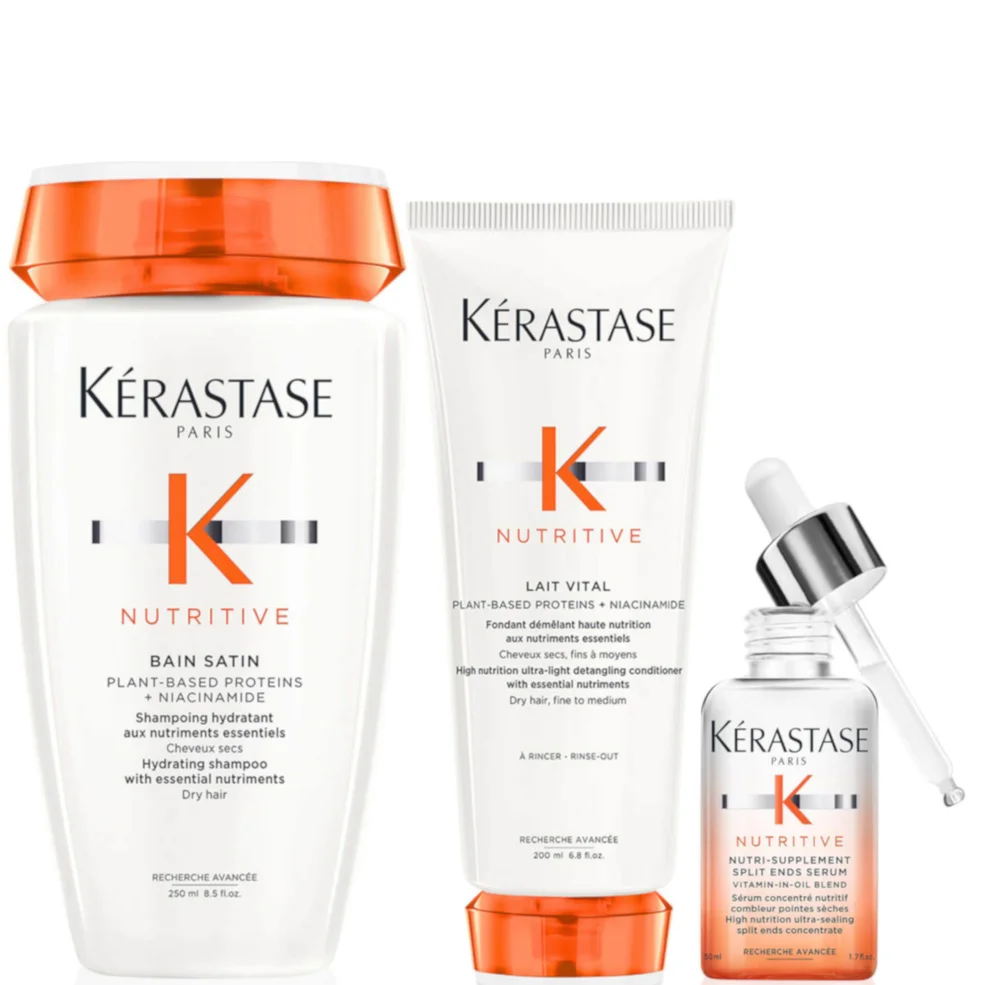 Kérastase Nutritive Root To Tip Hydrating Heroes Nourish and Smooth Bundle for Fine-Medium Dry HairImage1