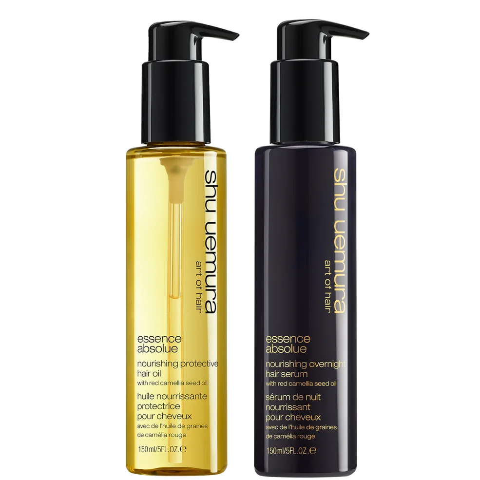 Shu Uemura Art of Hair Essence Absolue Oil and Essence Absolue Overnight Serum Duo for Hair ProtectectionImage1