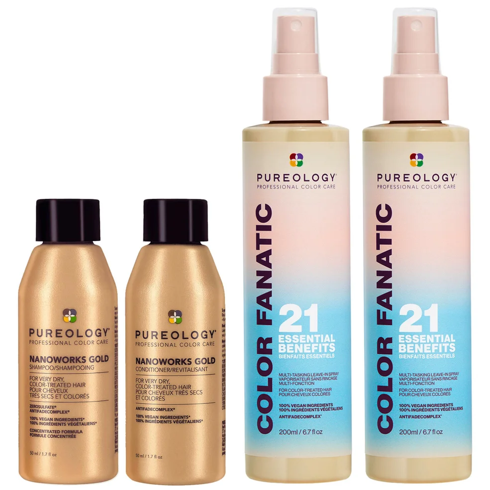 Pureology Color Fanatic Nanoworks Gold Mini Shampoo and Conditioner Routine Duo for Very Dry HairImage1