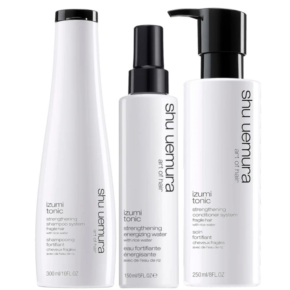 Shu Uemura Art of Hair Izumi Tonic Rice Water Shampoo, Conditioner and Hair Tonic Water RoutineImage1